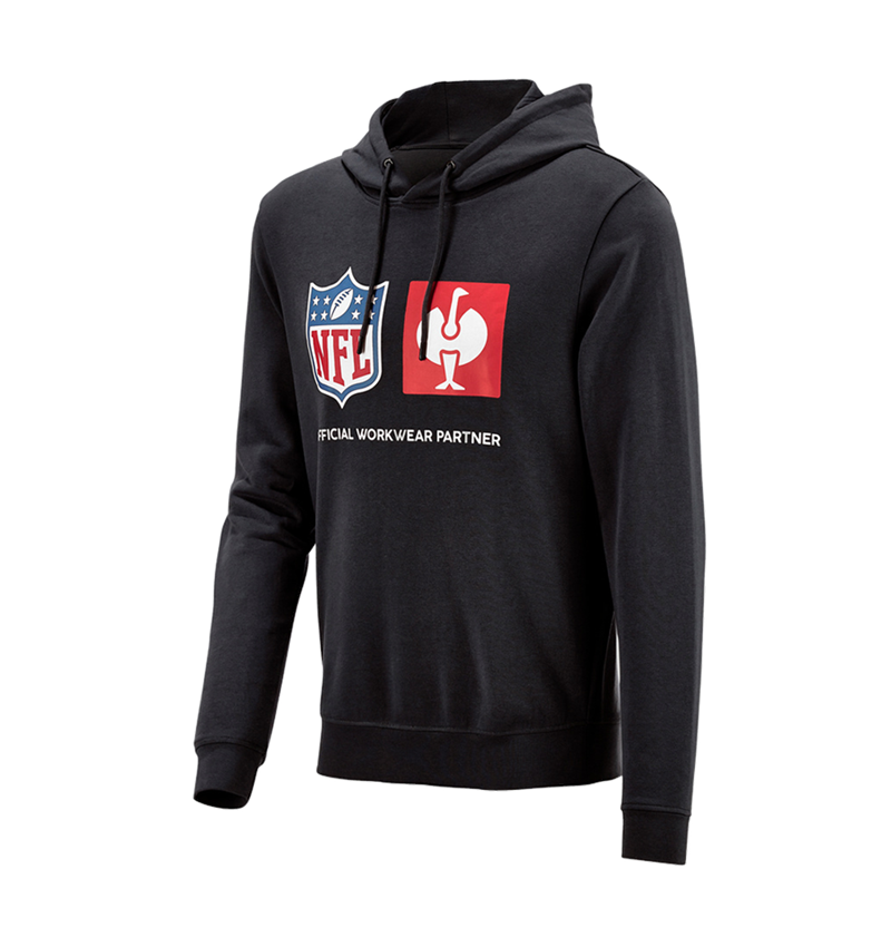 Kollaborationen: NFL Hoodie cotton + schwarz 3