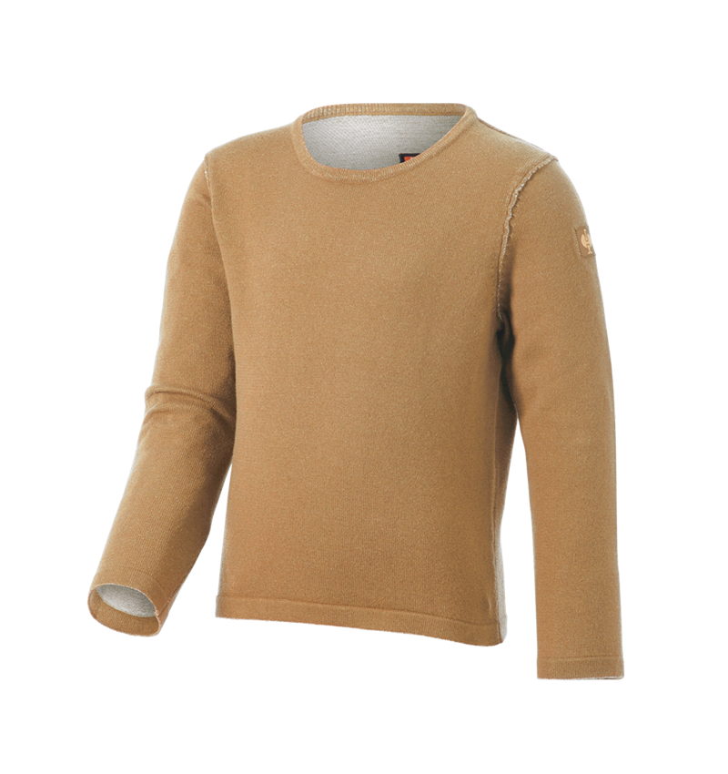 Maglie | Pullover | T-Shirt: Pullover in maglia e.s.iconic, bambino + marrone mandorla 6