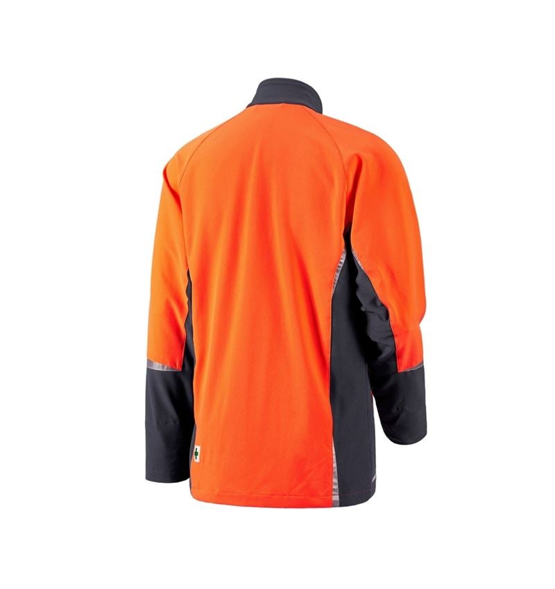 Abbigliamento forestale / antitaglio: e.s. giacca forestale, KWF + grigio/arancio fluo 3