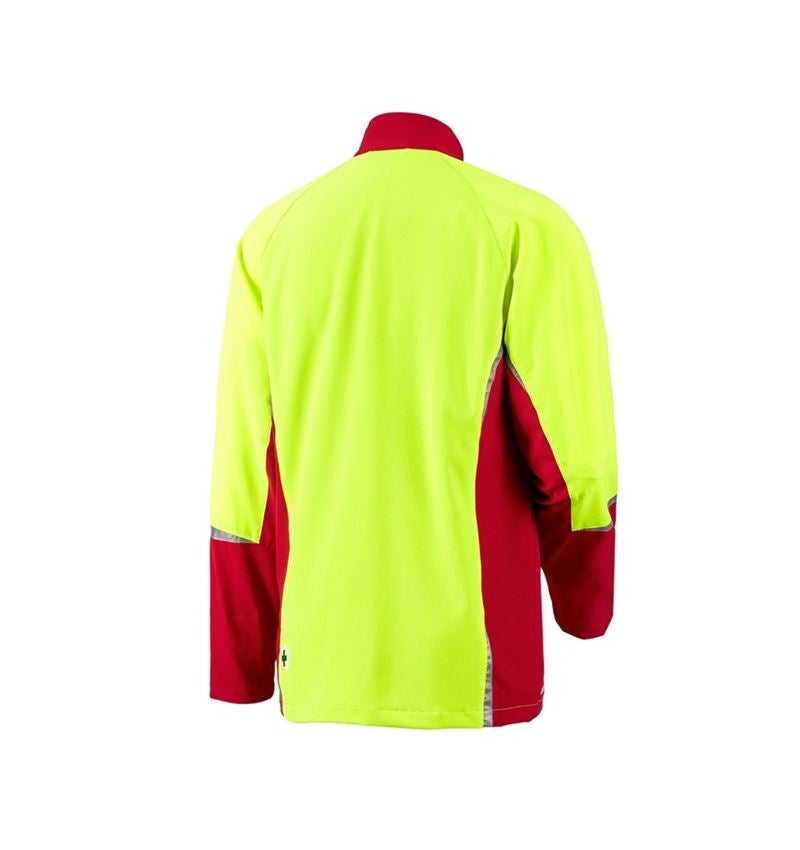 Abbigliamento forestale / antitaglio: e.s. giacca forestale, KWF + rosso/giallo fluo 3