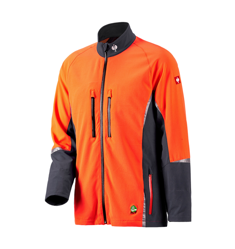 Abbigliamento forestale / antitaglio: e.s. giacca forestale, KWF + grigio/arancio fluo 2