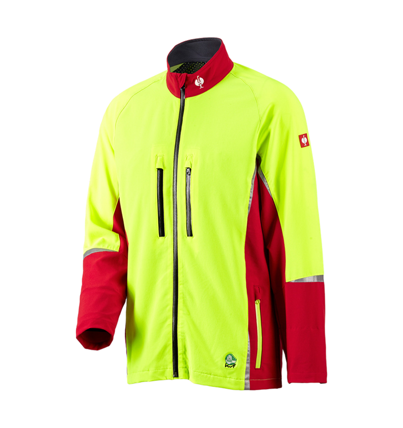 Abbigliamento forestale / antitaglio: e.s. giacca forestale, KWF + rosso/giallo fluo 2