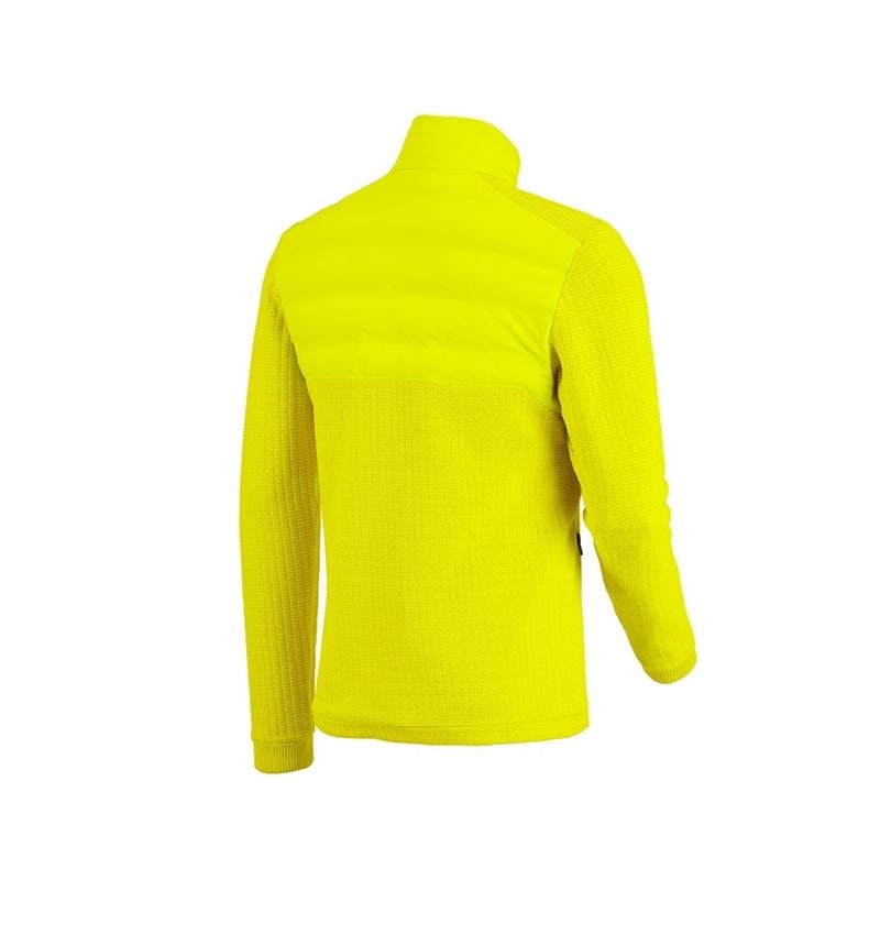 Giacche: Giacca in maglia ibrida e.s.trail + giallo acido/nero 3