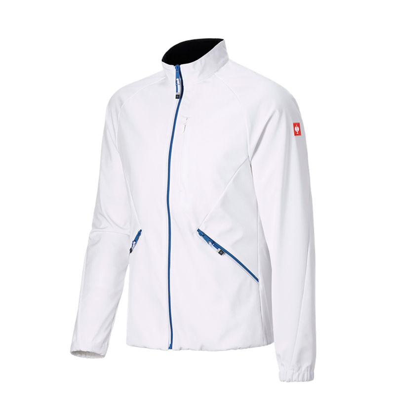 Temi: Giacca Softshell e.s.ambition + bianco/blu genziana 6