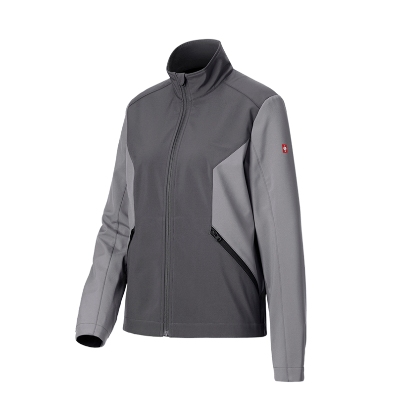 Giacche da lavoro: Giacca Softshell e.s.trail pure, donna + grigio carbone/grigio basalto 8