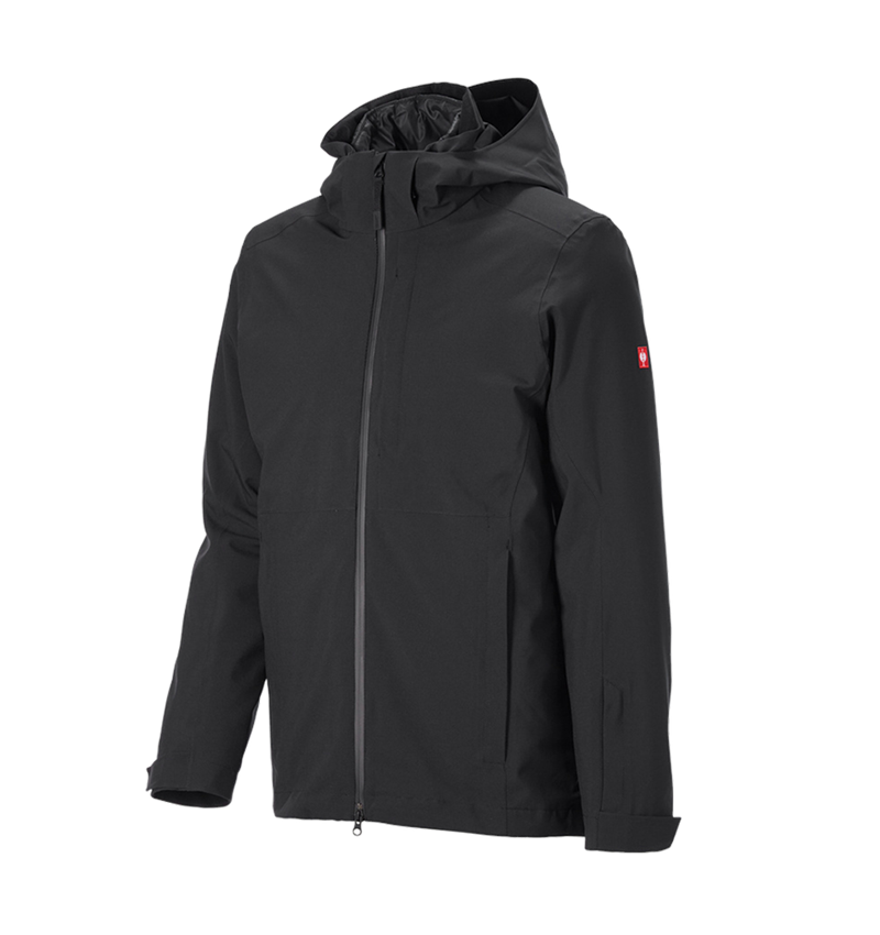 Jacken: 3 in 1 Funktionsjacke e.s.trail snow + schwarz 5