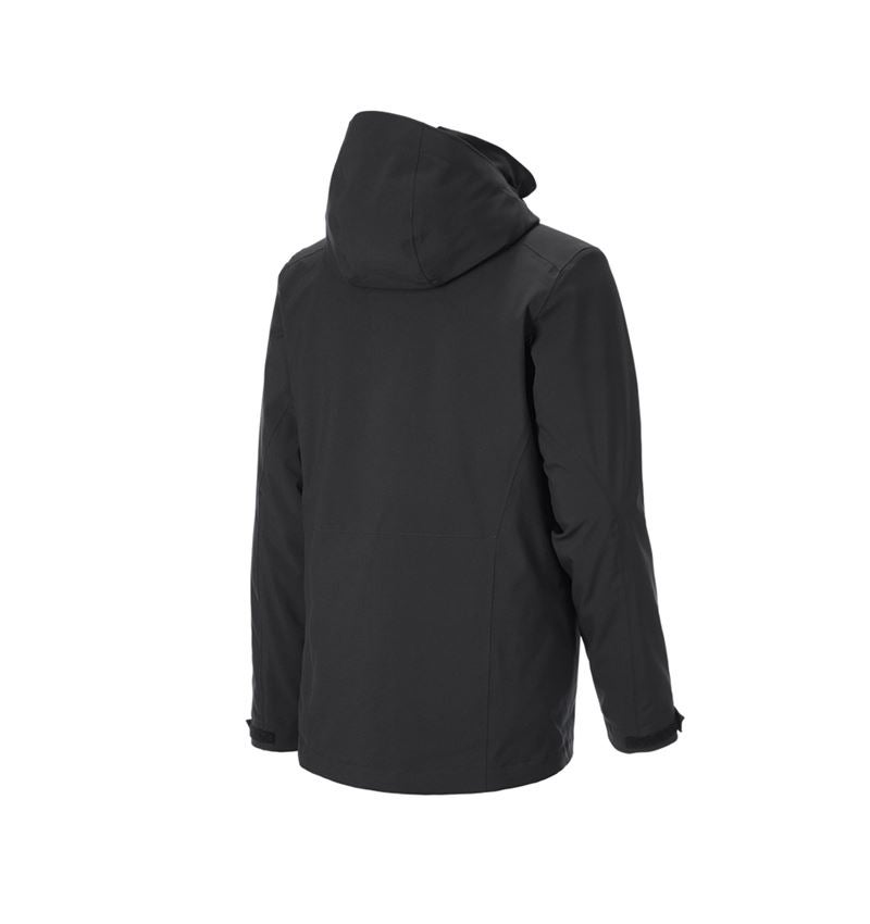 Jacken: 3 in 1 Funktionsjacke e.s.trail snow + schwarz 5