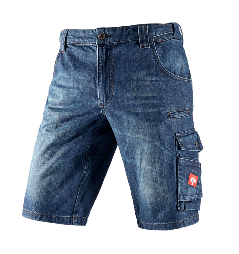 Temi: e.s. Worker-Jeans-Short + darkwashed 2