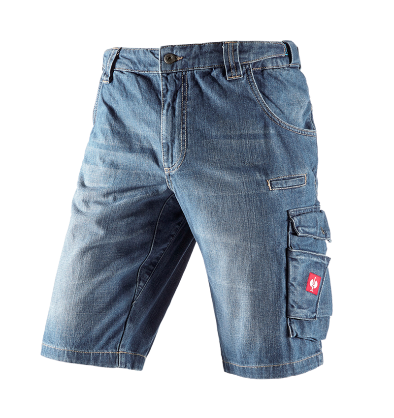 Temi: e.s. Worker-Jeans-Short + stonewashed 2
