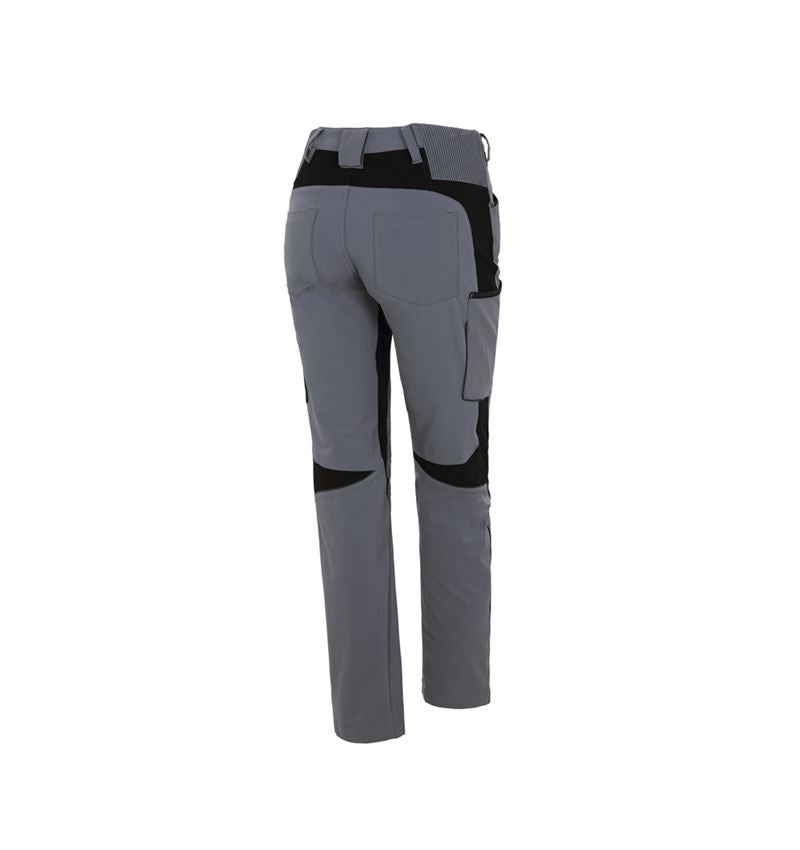 Pantaloni da lavoro: Pantaloni cargo e.s.vision stretch, donna + grigio/nero 3