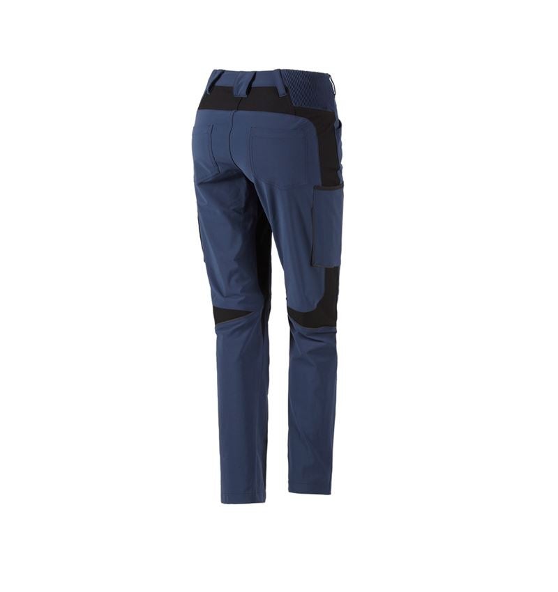 Pantaloni da lavoro: Pantaloni cargo e.s.vision stretch, donna + blu profondo 2