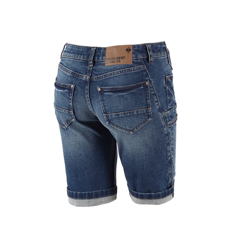 Pantaloni da lavoro: e.s. 7-Pocket-Jeans Short, donna + stonewashed 3