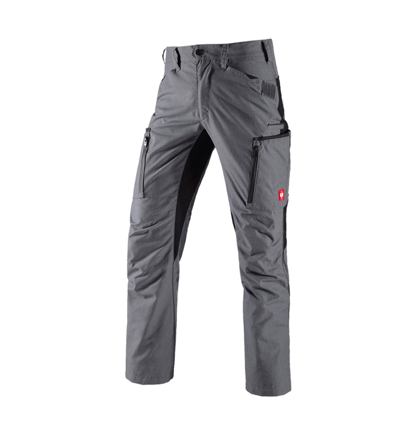 Pantaloni: Pantaloni cargo e.s.vision + cemento melange/nero 2