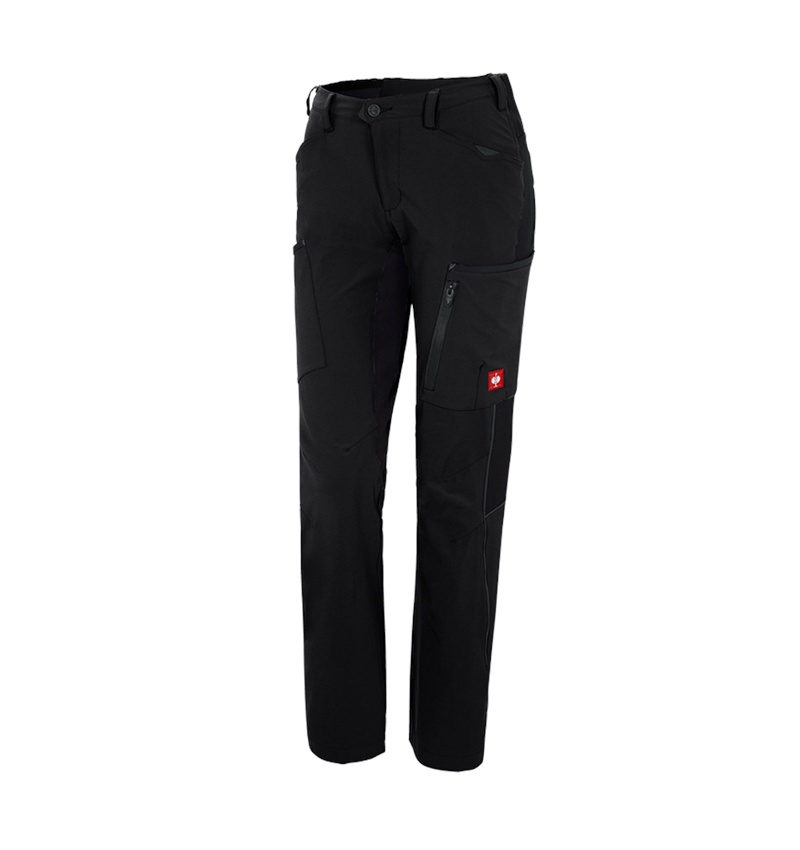 Pantaloni da lavoro: Pantaloni cargo invernali e.s.vision stretch,donna + nero