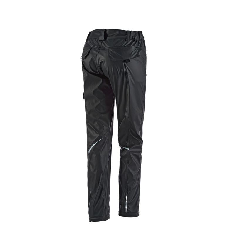 Pantaloni da lavoro: Pant. antipioggia e.s.motion 2020 superflex, donna + nero/platino 2