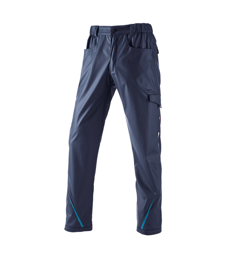 Pantaloni: Pantaloni antipioggia e.s.motion 2020 superflex + blu scuro/atollo 2