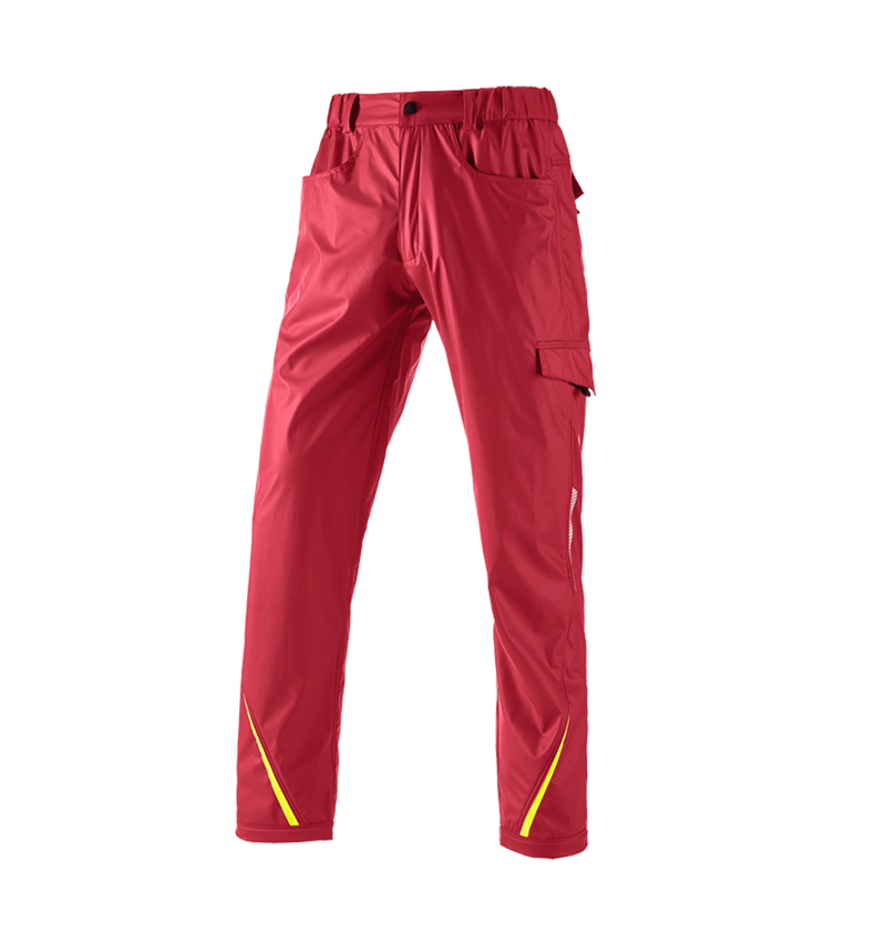 Temi: Pantaloni antipioggia e.s.motion 2020 superflex + rosso fuoco/giallo fluo 2
