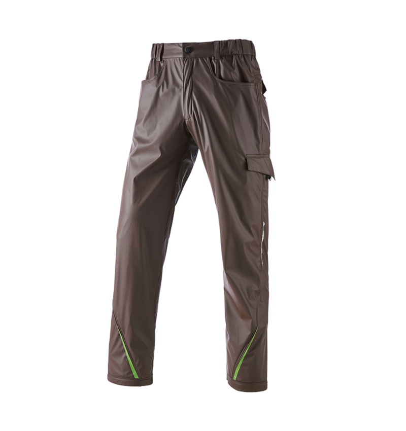 Temi: Pantaloni antipioggia e.s.motion 2020 superflex + castagna/verde mare 2