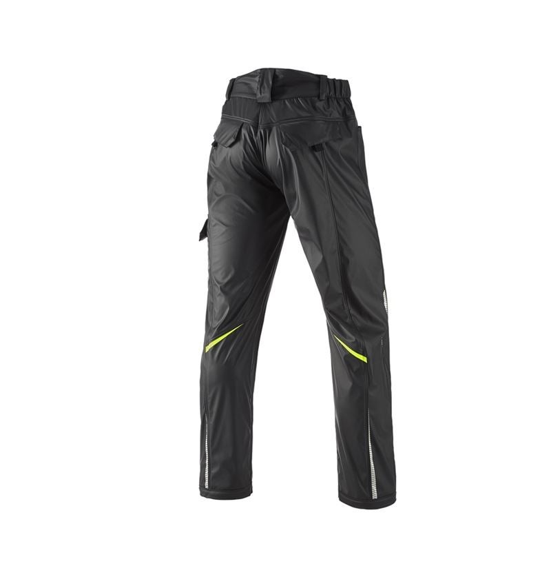 Pantaloni: Pantaloni antipioggia e.s.motion 2020 superflex + nero/giallo fluo/arancio fluo 3