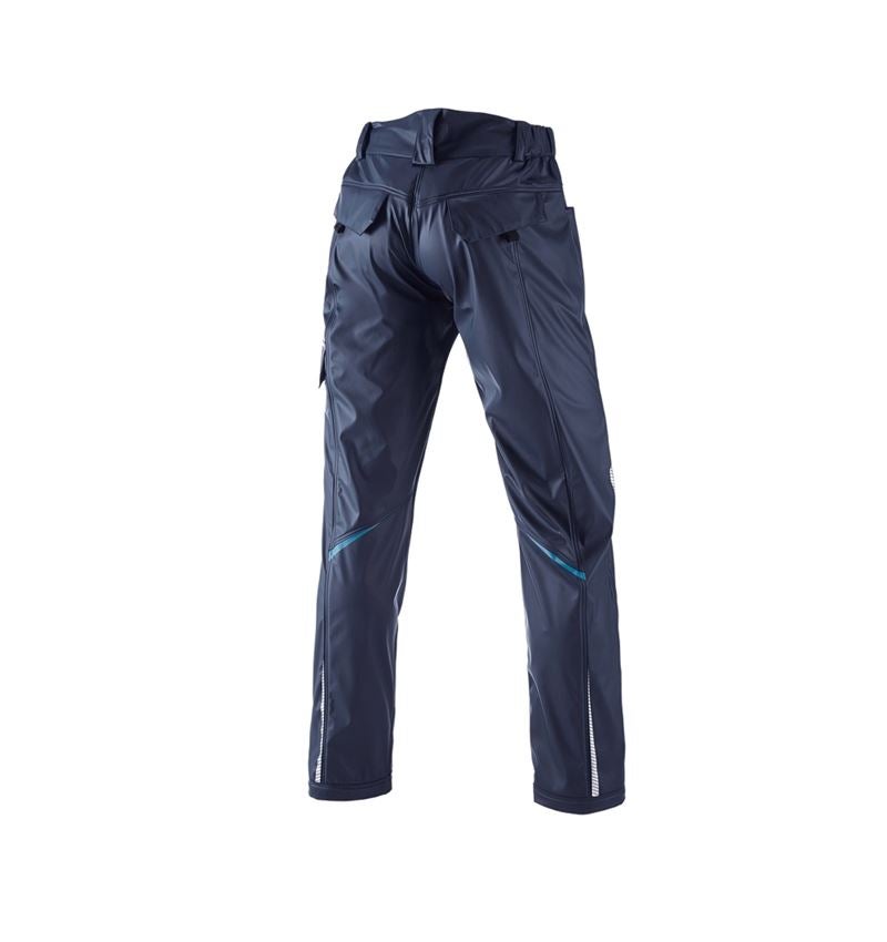 Pantaloni: Pantaloni antipioggia e.s.motion 2020 superflex + blu scuro/atollo 3