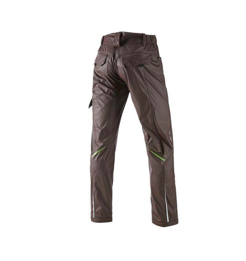 Pantaloni: Pantaloni antipioggia e.s.motion 2020 superflex + castagna/verde mare 3