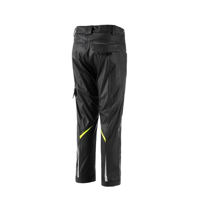 Pantaloni: Pant.antipioggia e.s.motion 2020 superflex,bambino + nero/giallo fluo/arancio fluo 2