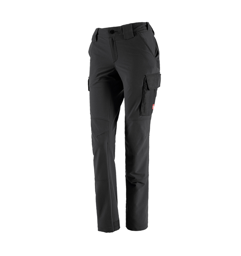 Pantaloni da lavoro: Pant. cargo funz., inv. e.s.dynashield solid,donna + nero