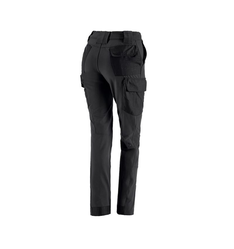 Pantaloni da lavoro: Pant. cargo funz., inv. e.s.dynashield solid,donna + nero 1