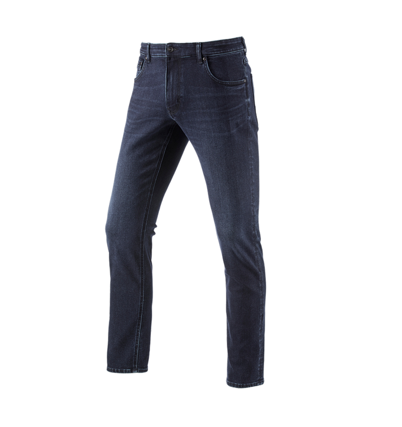 Pantaloni: e.s. 5-Pocket-Stretch-Jeans invernali + darkwashed 1