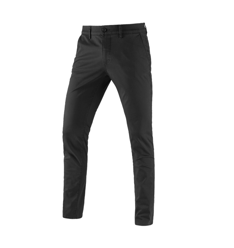 Pantaloni: e.s. pantaloni da lavoro 5-Pocket Chino + nero 2