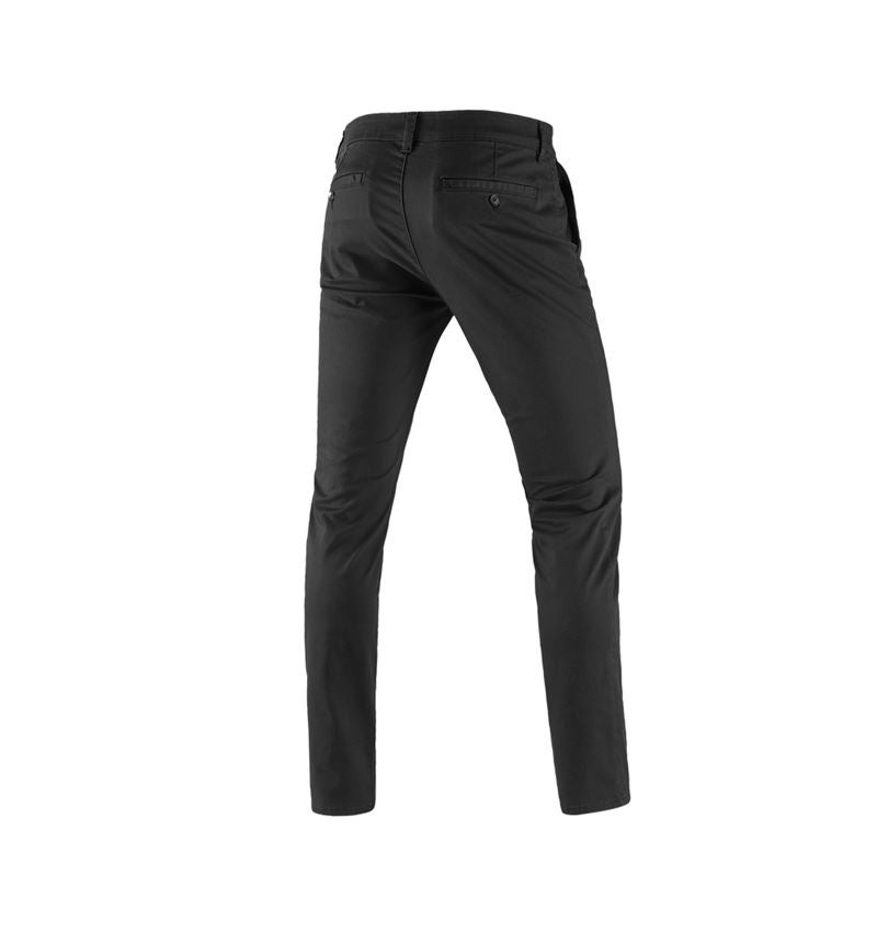 Pantaloni: e.s. pantaloni da lavoro 5-Pocket Chino + nero 3
