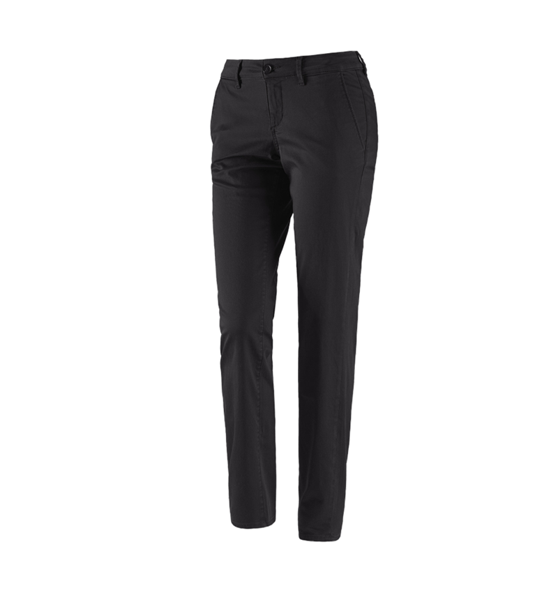 Pantaloni da lavoro: e.s. pantaloni da lavoro donna 5-Pocket Chino + nero 2