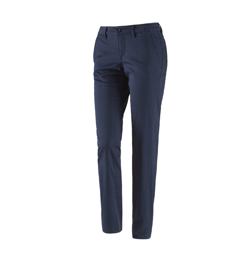 Temi: e.s. pantaloni da lavoro donna 5-Pocket Chino + blu scuro 2