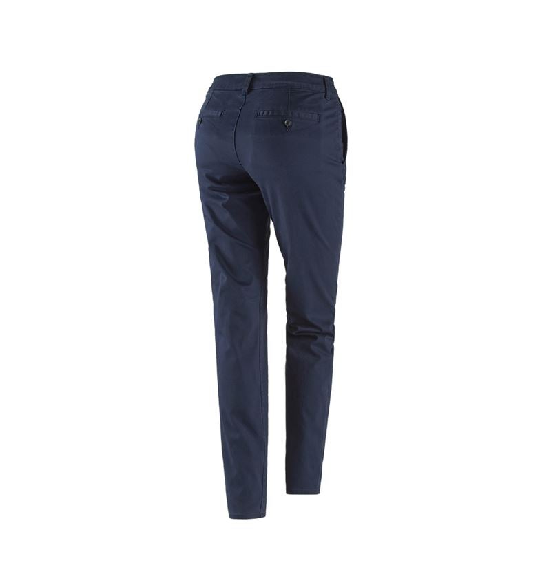 Temi: e.s. pantaloni da lavoro donna 5-Pocket Chino + blu scuro 3