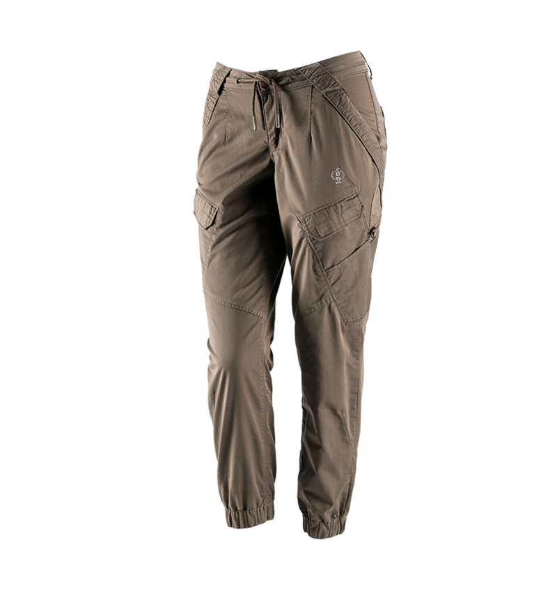 Pantaloni da lavoro: Pantaloni cargo e.s. ventura vintage, donna + terra d'ombra 2