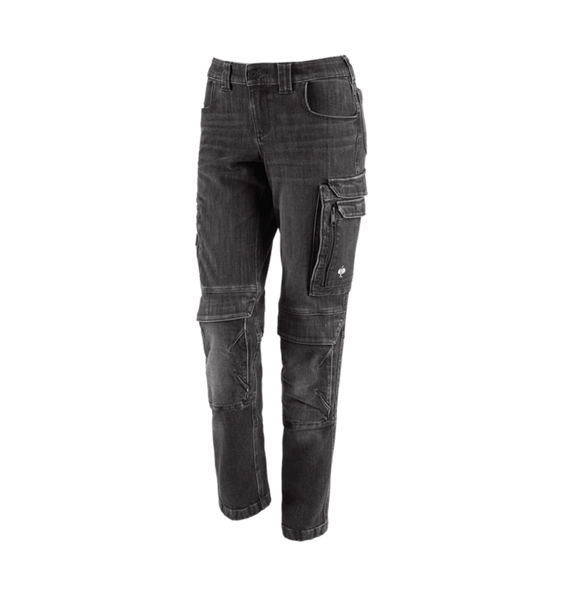 Pantaloni da lavoro: Cargo Worker-Jeans e.s.concrete, donna + blackwashed 2