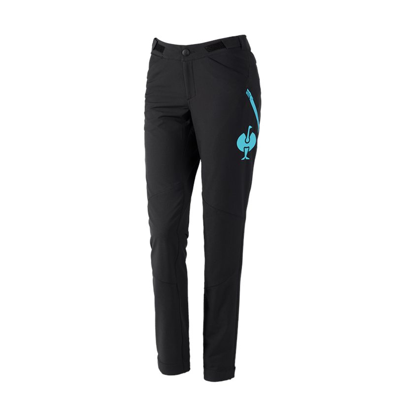 Pantaloni da lavoro: Pantaloni funzionali e.s.trail, donna + nero/turchese lapis 2