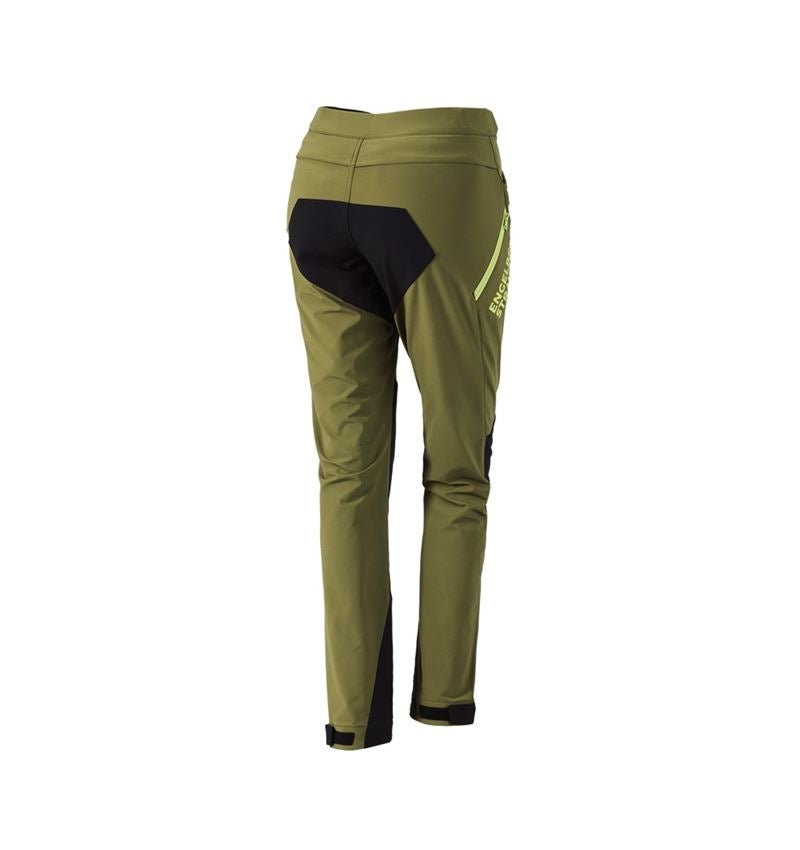 Abbigliamento: Pantaloni funzionali e.s.trail, donna + verde ginepro/verde lime 3