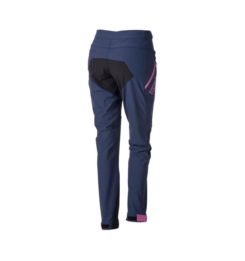 Temi: Pantaloni funzionali e.s.trail, donna + blu profondo/rosa tara 7
