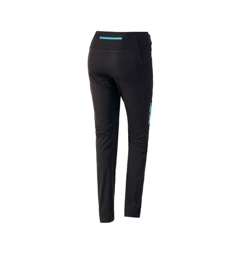 Pantaloni da lavoro: Leggings funzionali e.s.trail, donna + nero/turchese lapis 3