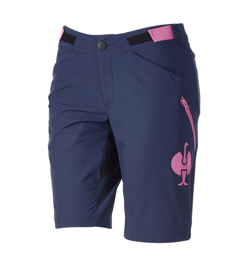 Pantaloni da lavoro: Short funzionali e.s.trail, donna + blu profondo/rosa tara 3