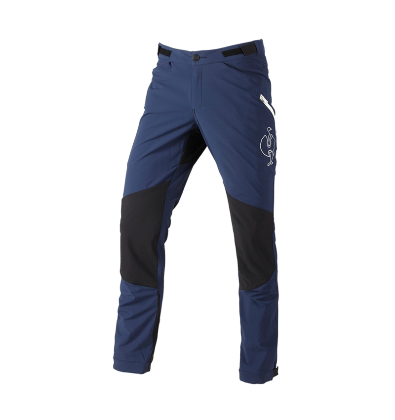 Temi: Pantaloni funzionali e.s.trail + blu profondo/bianco 3