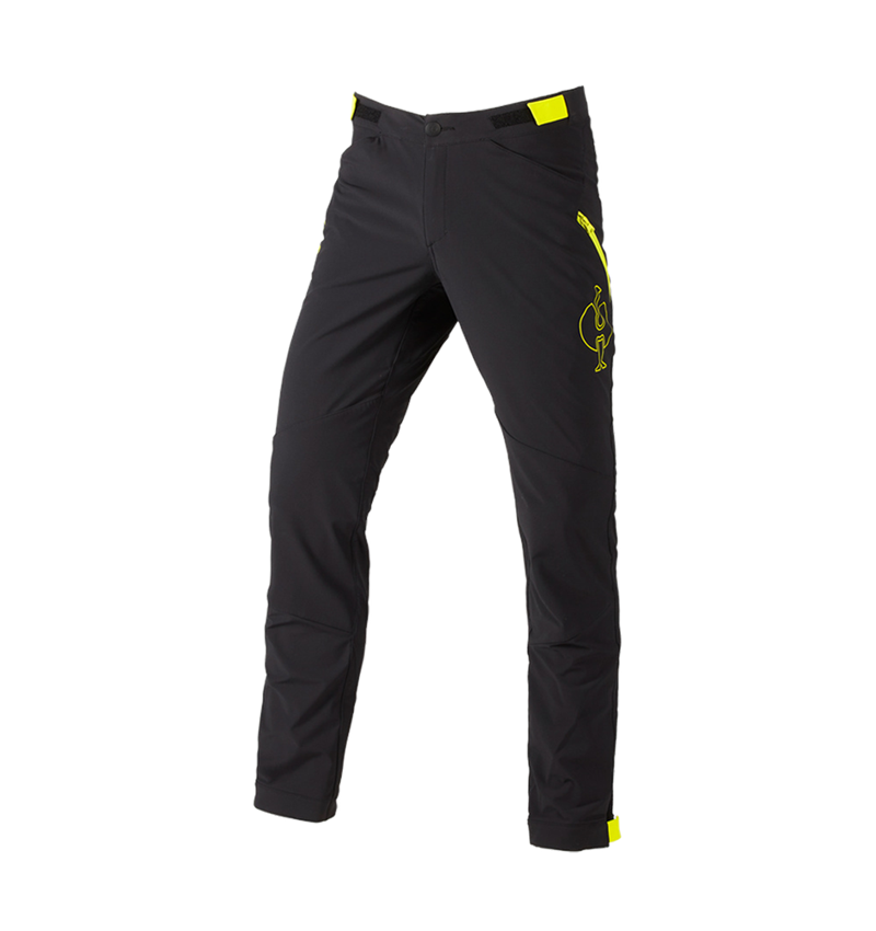 Pantaloni: Pantaloni funzionali e.s.trail + nero/giallo acido 3