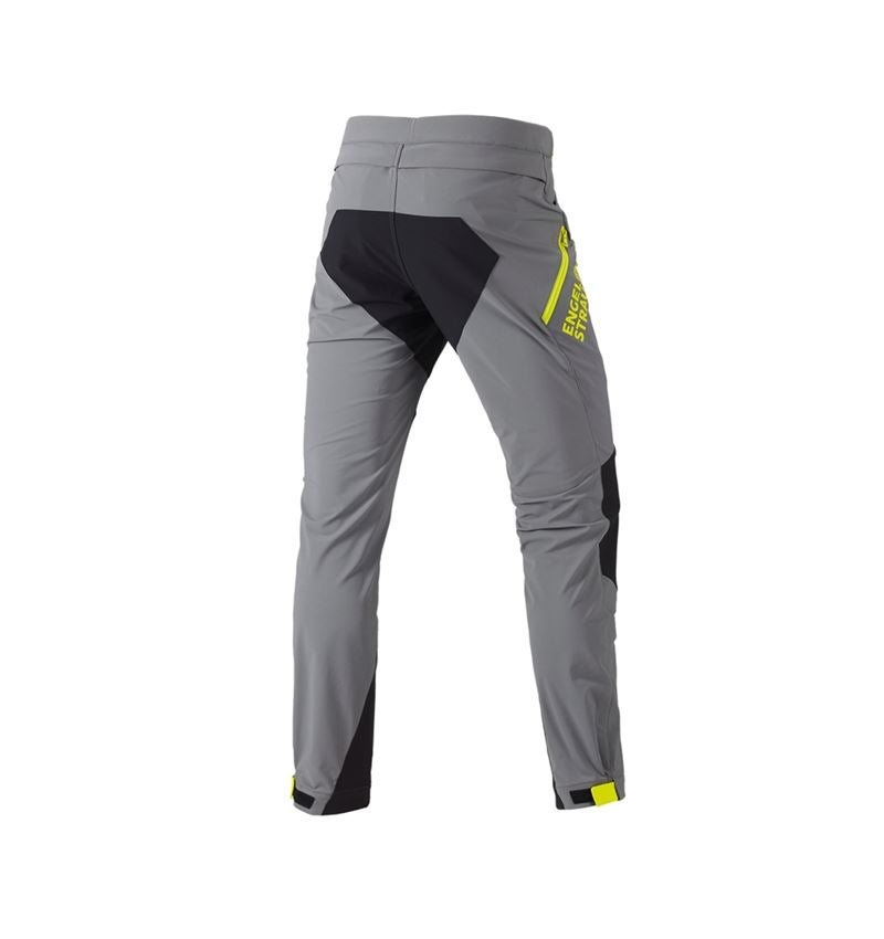 Pantaloni: Pantaloni funzionali e.s.trail + grigio basalto/giallo acido 4