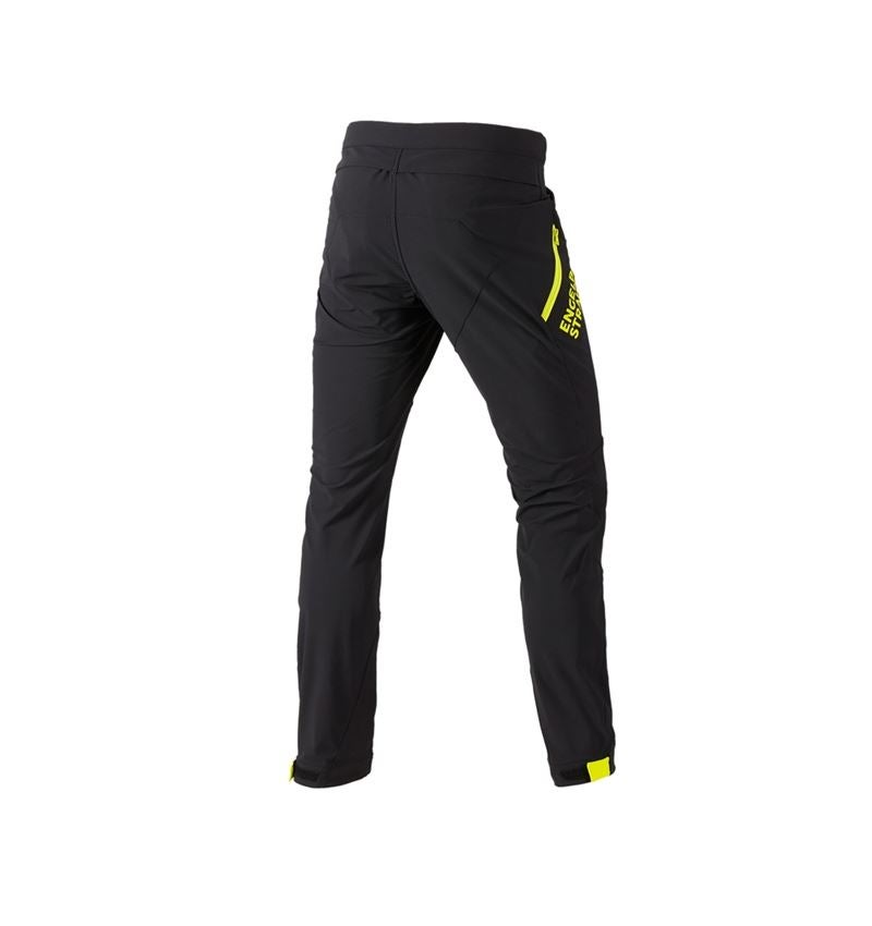 Pantaloni: Pantaloni funzionali e.s.trail + nero/giallo acido 4
