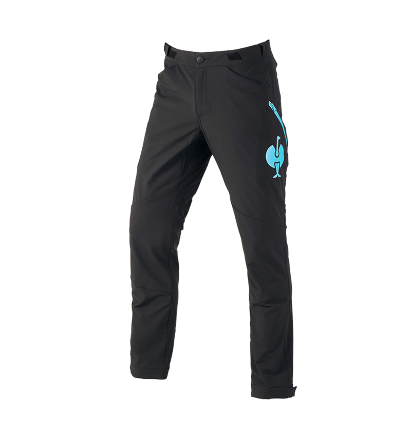 Pantaloni: Pantaloni funzionali e.s.trail + nero/turchese lapis 2
