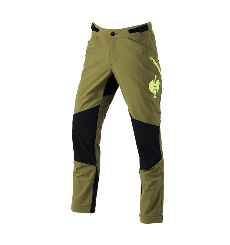 Temi: Pantaloni funzionali e.s.trail + verde ginepro/verde lime 2
