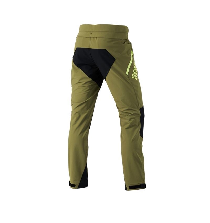 Temi: Pantaloni funzionali e.s.trail + verde ginepro/verde lime 3