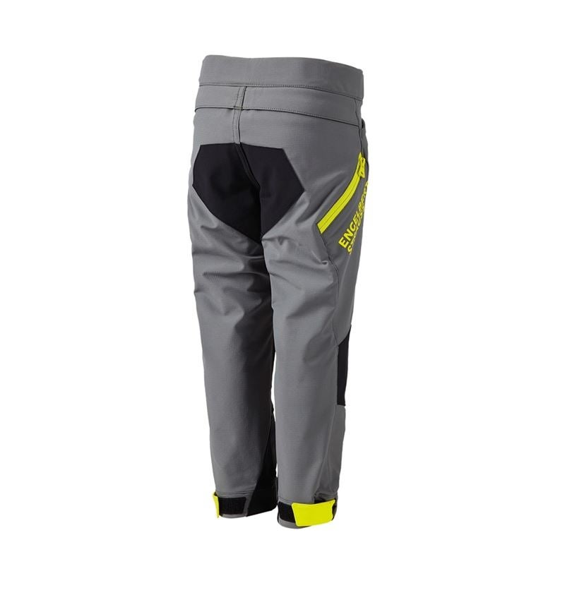 Temi: Pantaloni funzionali e.s.trail, bambino + grigio basalto/giallo acido 4
