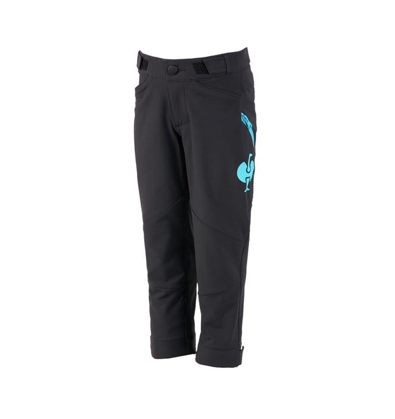 Pantaloni: Pantaloni funzionali e.s.trail, bambino + nero/turchese lapis 2